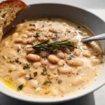Easy Rosemary Garlic White Bean Soup