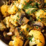 Garlic Butter Cauliflower Mushroom Recipe