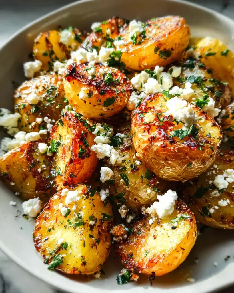 Greek Roast Potatoes With Lemon And Feta