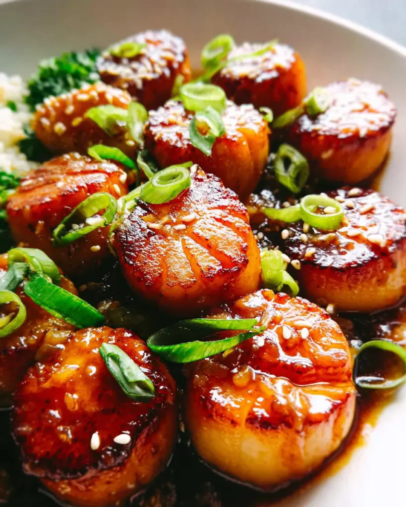 Honey Garlic Butter Scallops