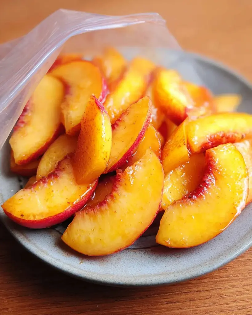 How to Freeze Peaches