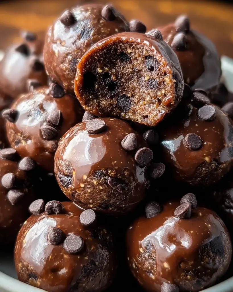 No-Bake Cottage Cheese Brownie Batter Protein Bites