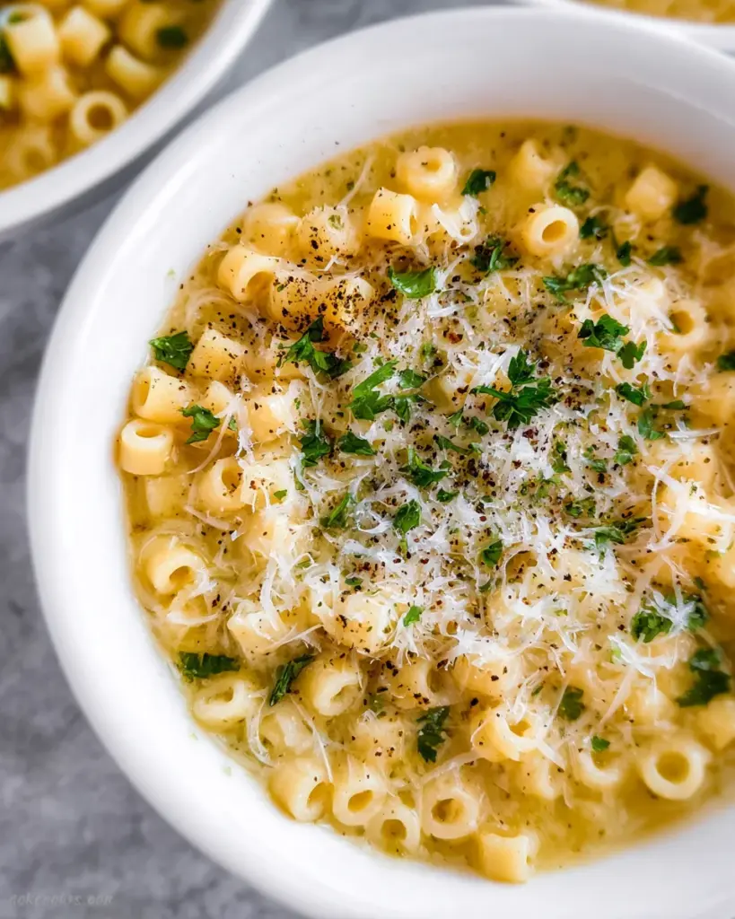 Parmesan Pasta Soup