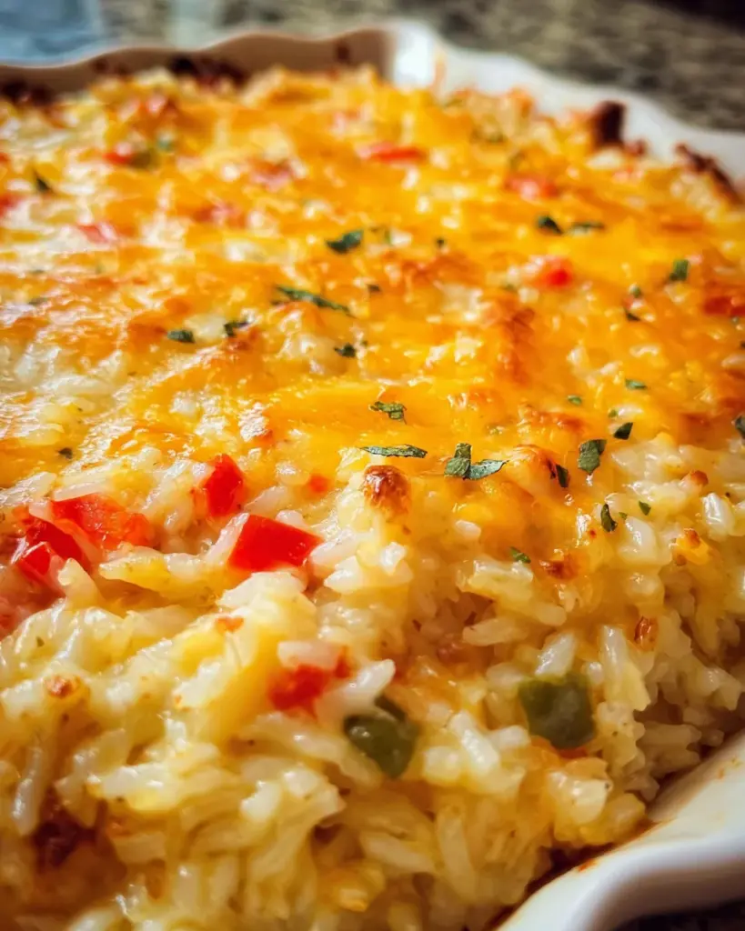 Pepper Jack Rice Bake