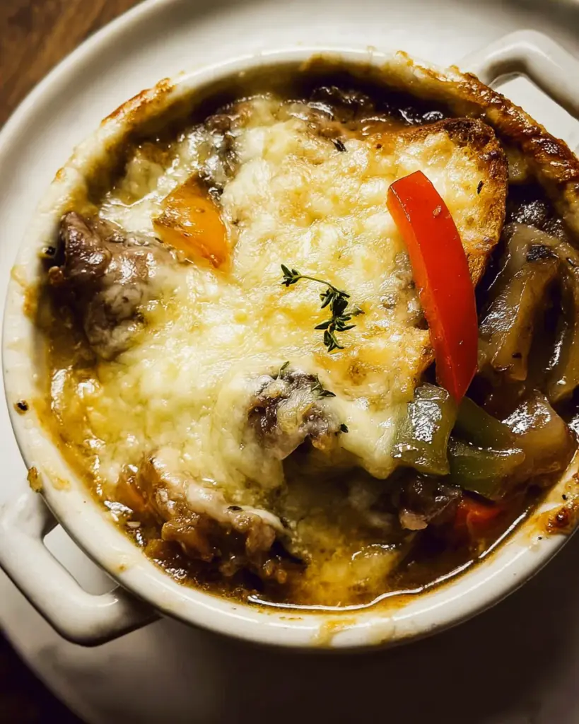 Philly Cheesesteak French Onion Soup
