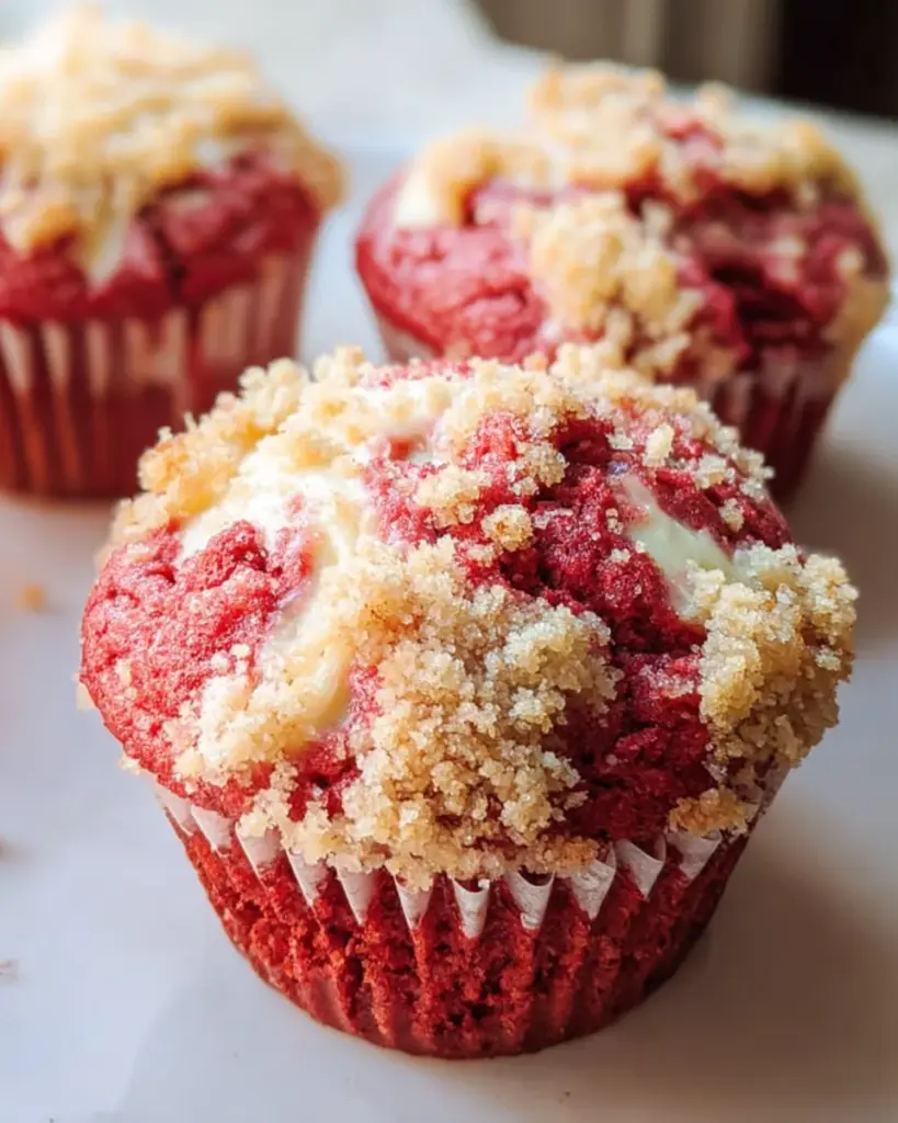 Red Velvet Cream Cheese Muffins