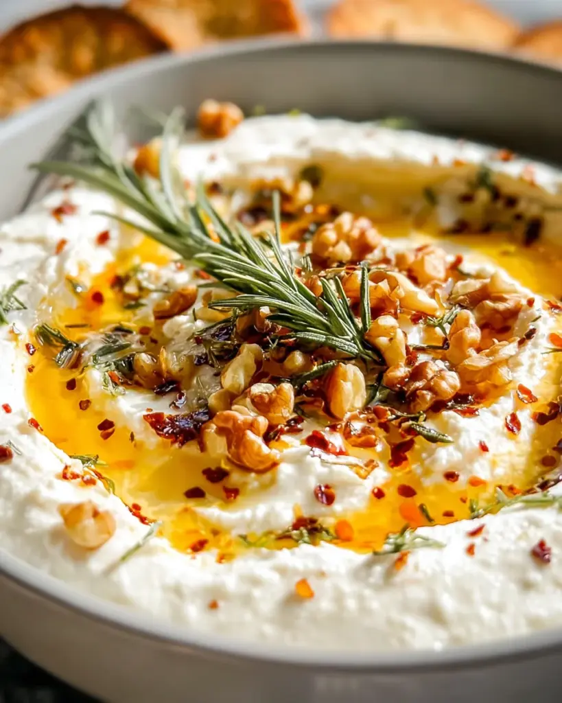 Spicy Ricotta Dip with Hot Honey