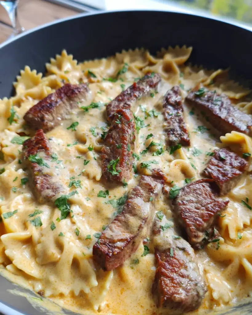 Steak Pasta Alfredo