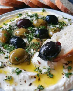 Whipped Feta & Roasted Olives Recipe