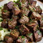 Air Fryer Garlic Butter Steak Bites