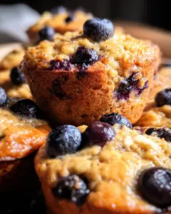 Blueberry Oatmeal Muffins
