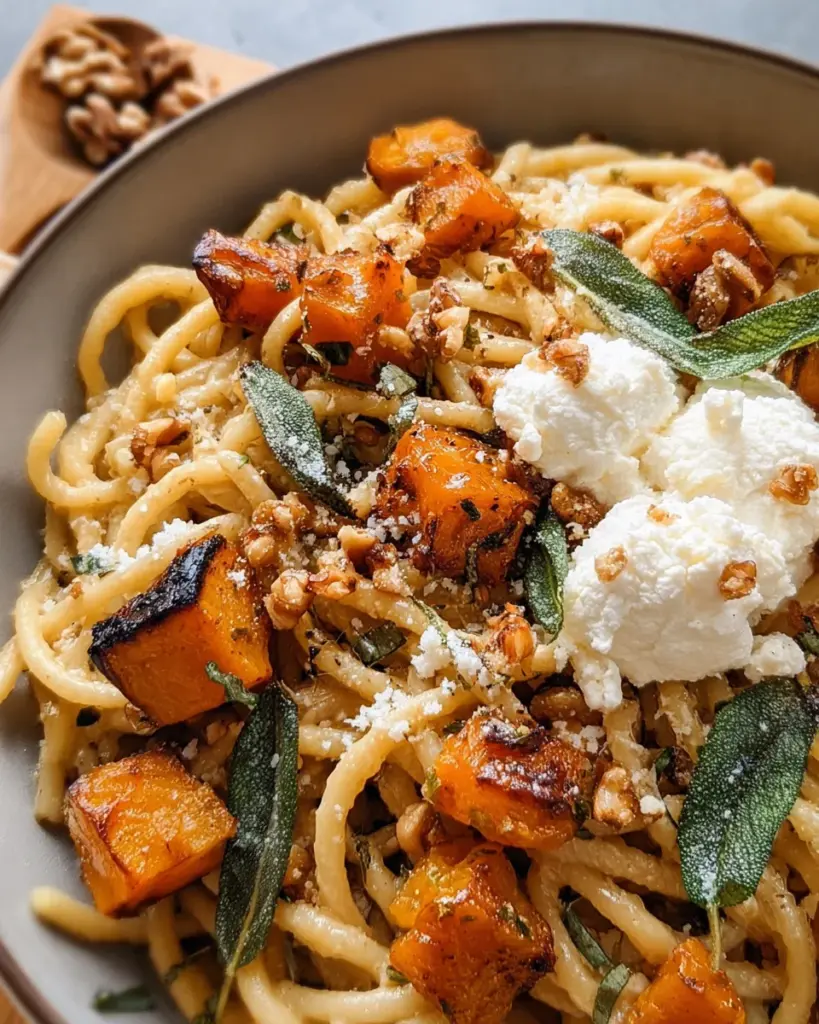 Butternut Squash Pasta with Sage