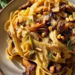 Caramelized Leek and Mushroom Gruyere Pasta