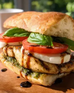 Chicken Caprese Sandwich