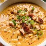 Creamy Cajun Chicken Pasta Soup