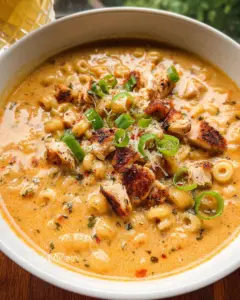 Creamy Cajun Chicken Pasta Soup