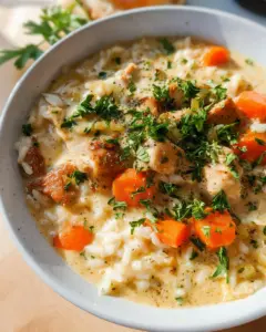 Creamy Chicken and Rice Soup