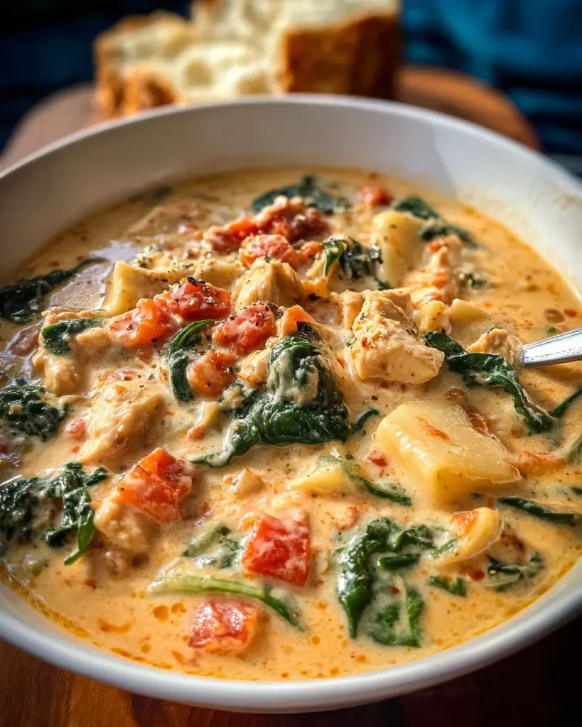 Creamy Tuscan Chicken Soup