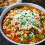 Crockpot Chicken Parmesan Soup (Slow Cooker)