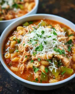 Crockpot Chicken Parmesan Soup (Slow Cooker)