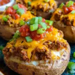 Double Stuffed Taco Potatoes