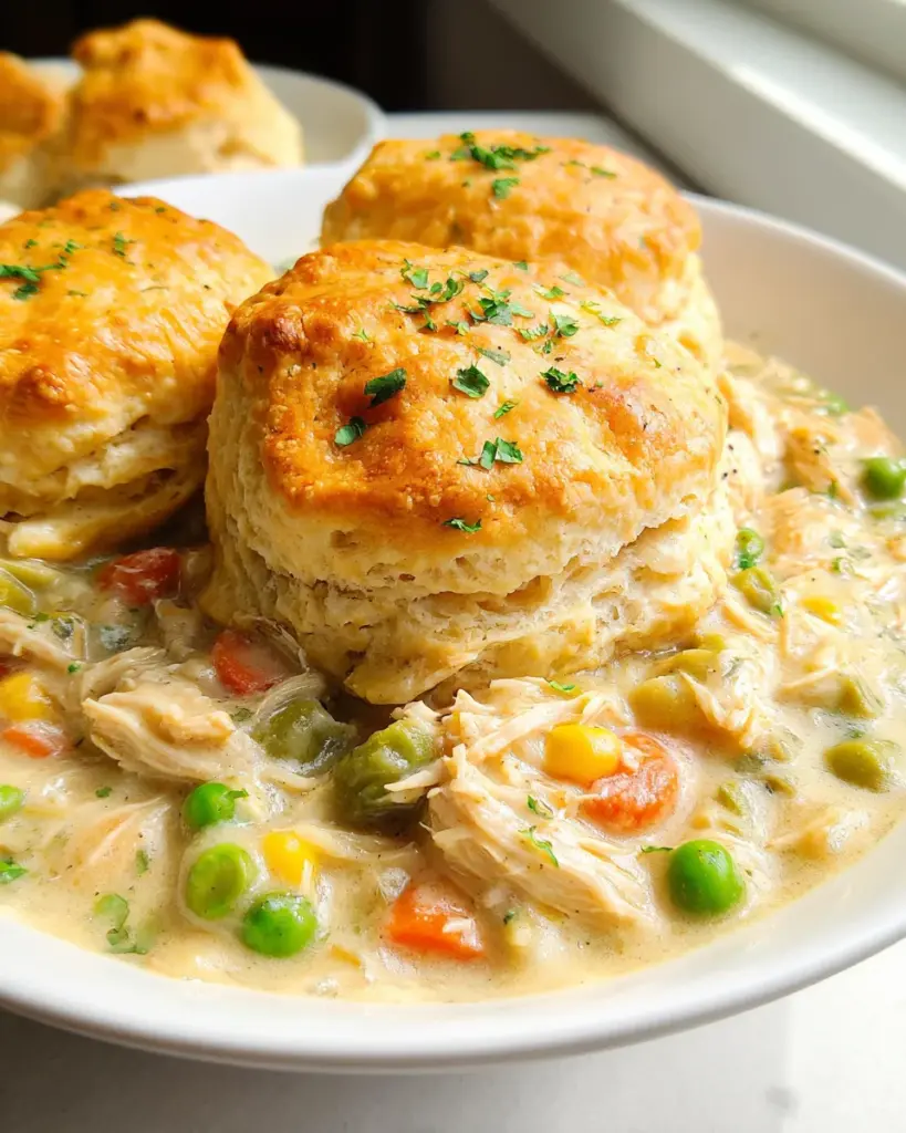 Easy Slow Cooker Chicken Pot Pie