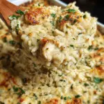 Garlic Parmesan Chicken Rice Casserole