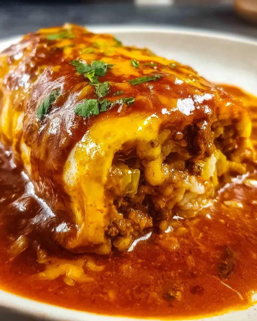 Ground Beef Wet Burrito