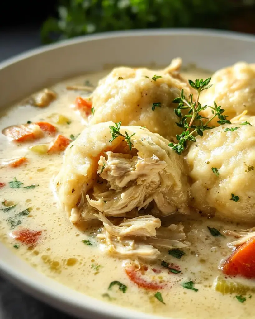 Homemade Chicken and Dumplings Recipe