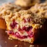 Leftover Cranberry Sauce Coffee Cake Muffins