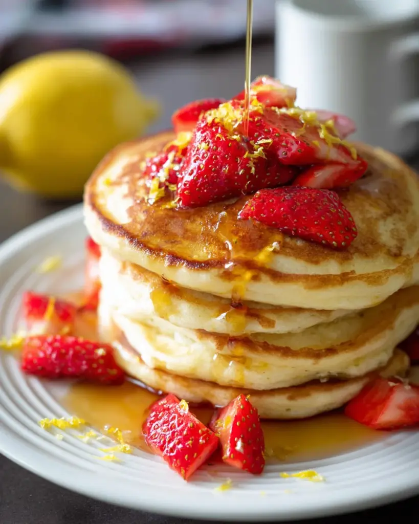 Lemon Greek Yogurt Pancakes