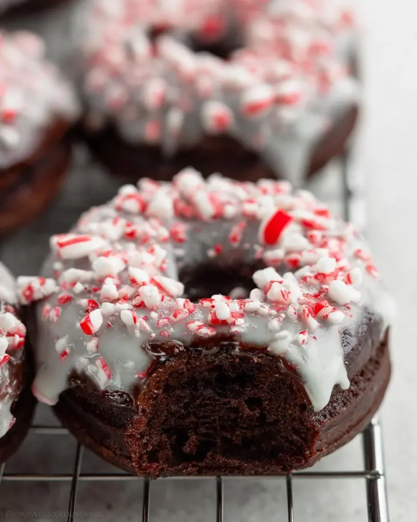 Peppermint Mocha Donuts