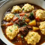 Tasty Beef Stew and Dumplings