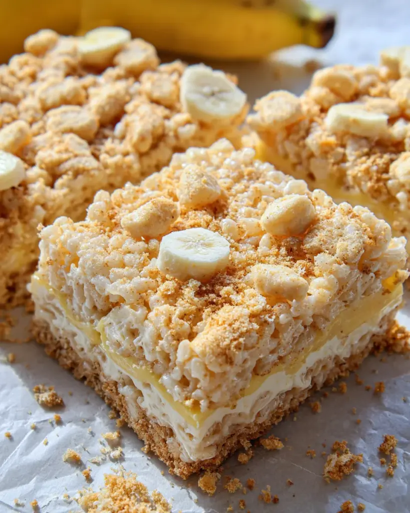 Banana Pudding Rice Krispie Treats