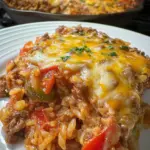 Cheesy Beef Enchilada Rice