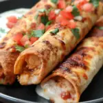 Chicken Taquitos with Queso