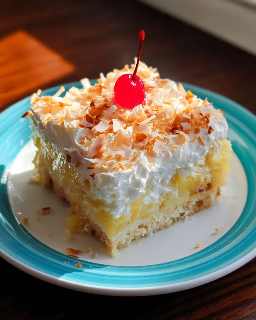 Easy Hawaiian Pineapple Coconut Poke Cake