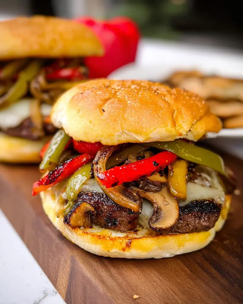 Grilled Philly Burgers