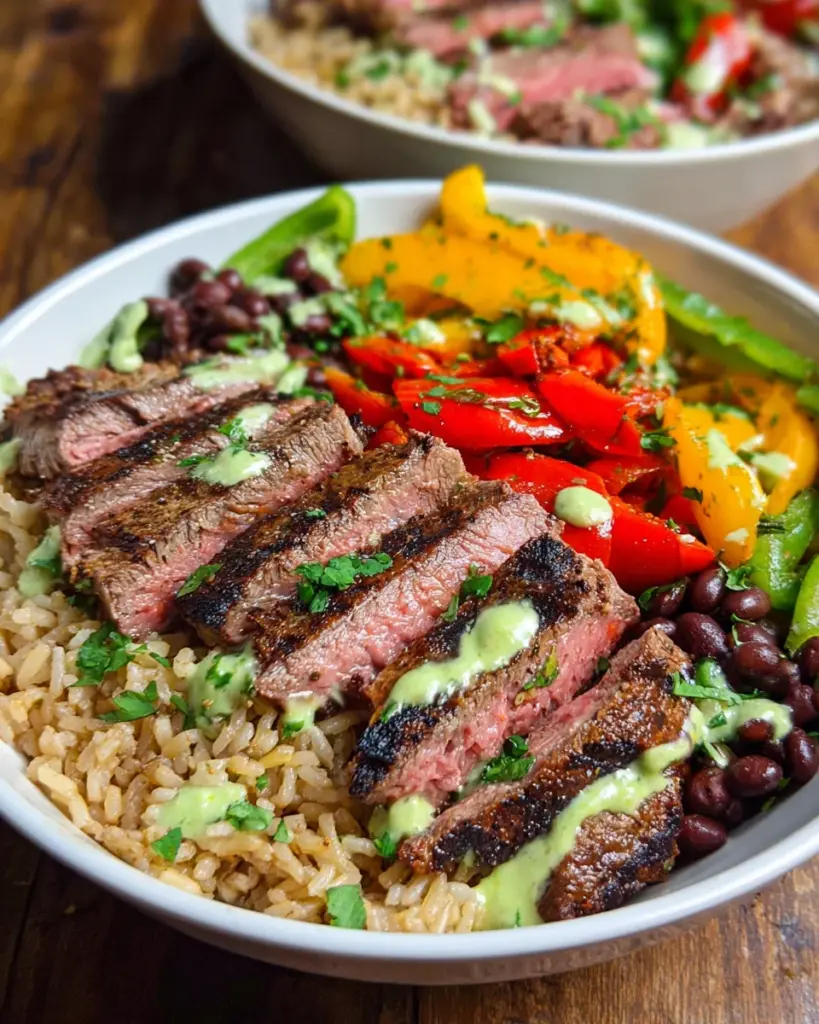 Grilled Steak Burrito Bowls