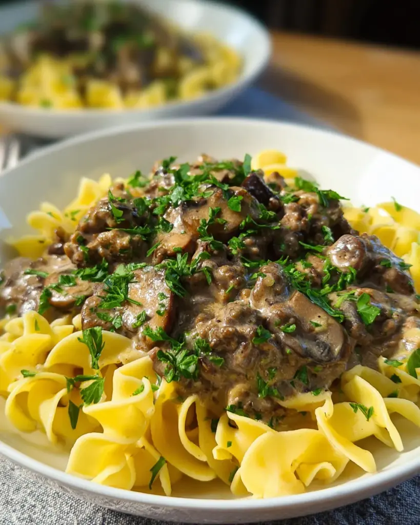 Ground Beef Stroganoff