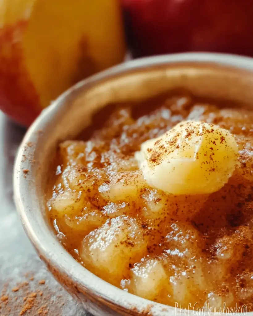 Hot Buttered Apple Sauce