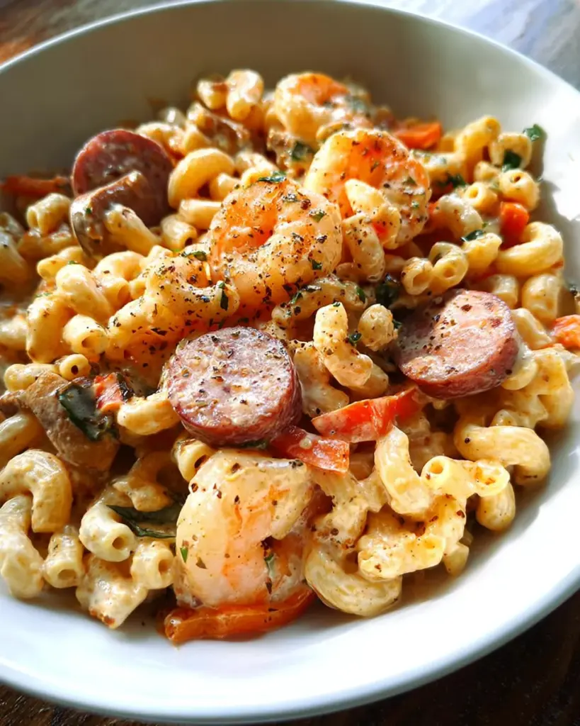 Instant Pot Cajun Sausage and Shrimp Pasta