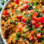 One Pot Cheesy Taco Orzo