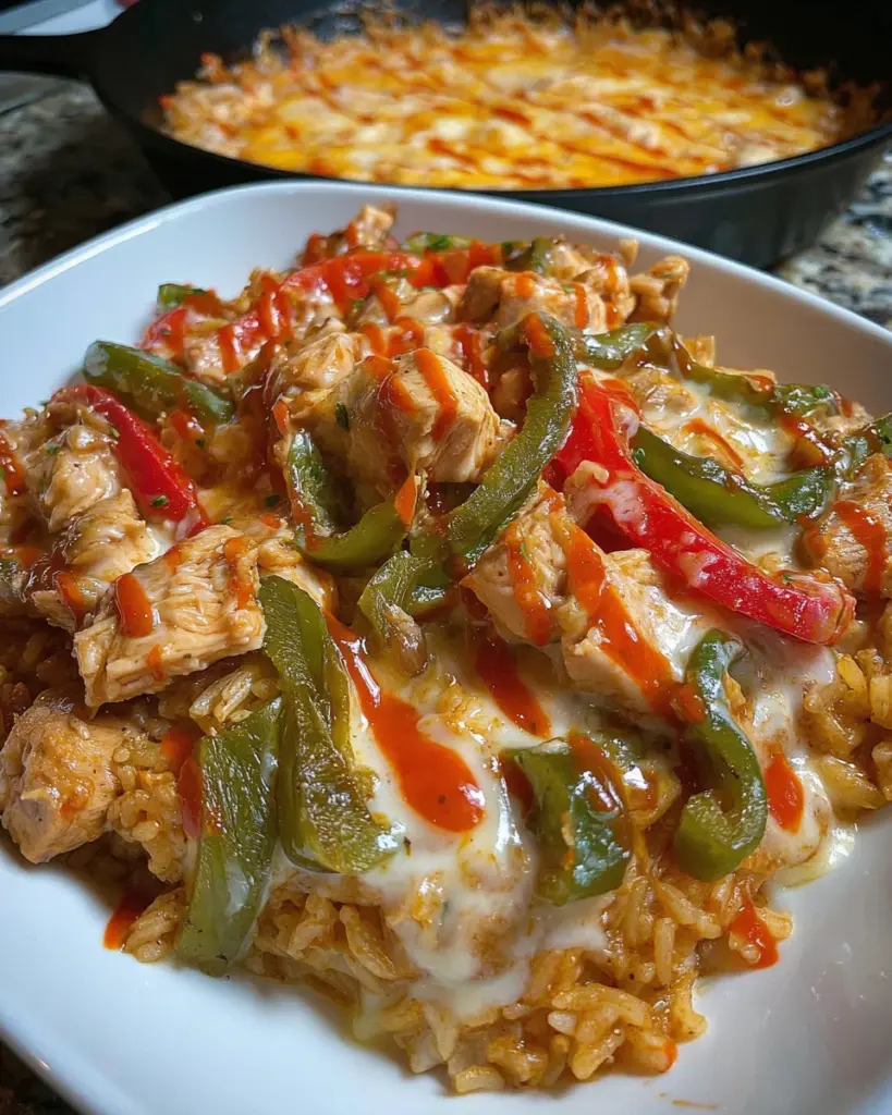 Queso Chicken Fajita Skillet