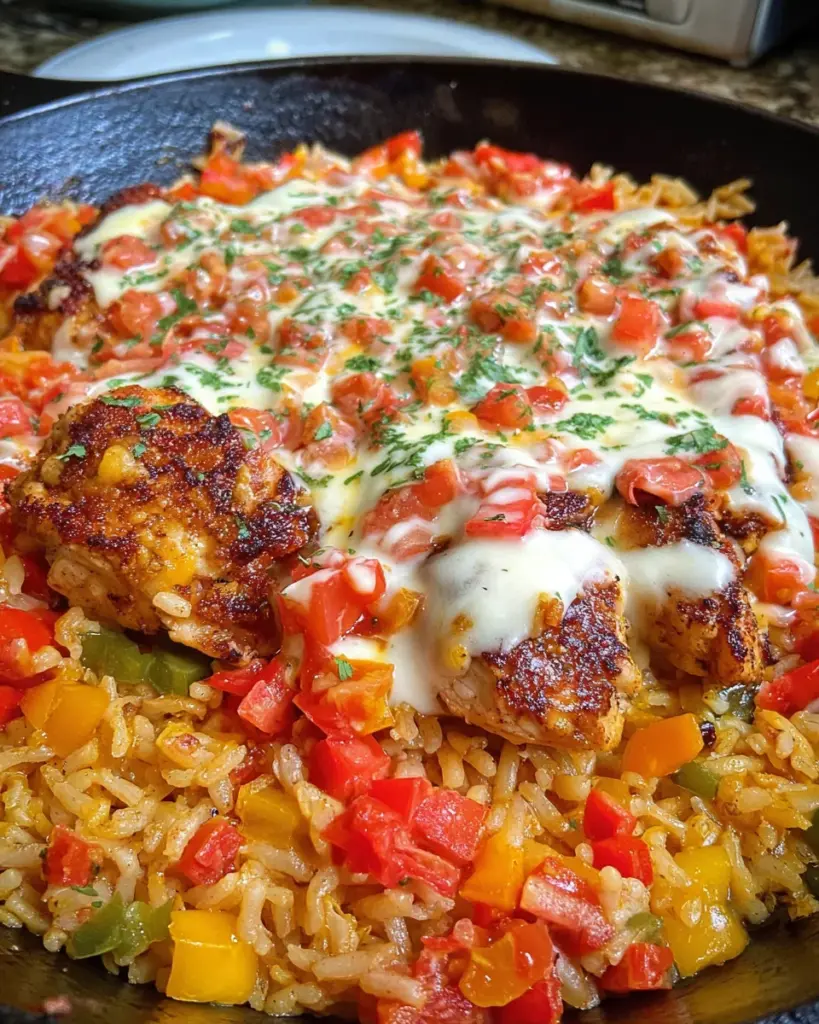 Queso Salsa Chicken & Rice