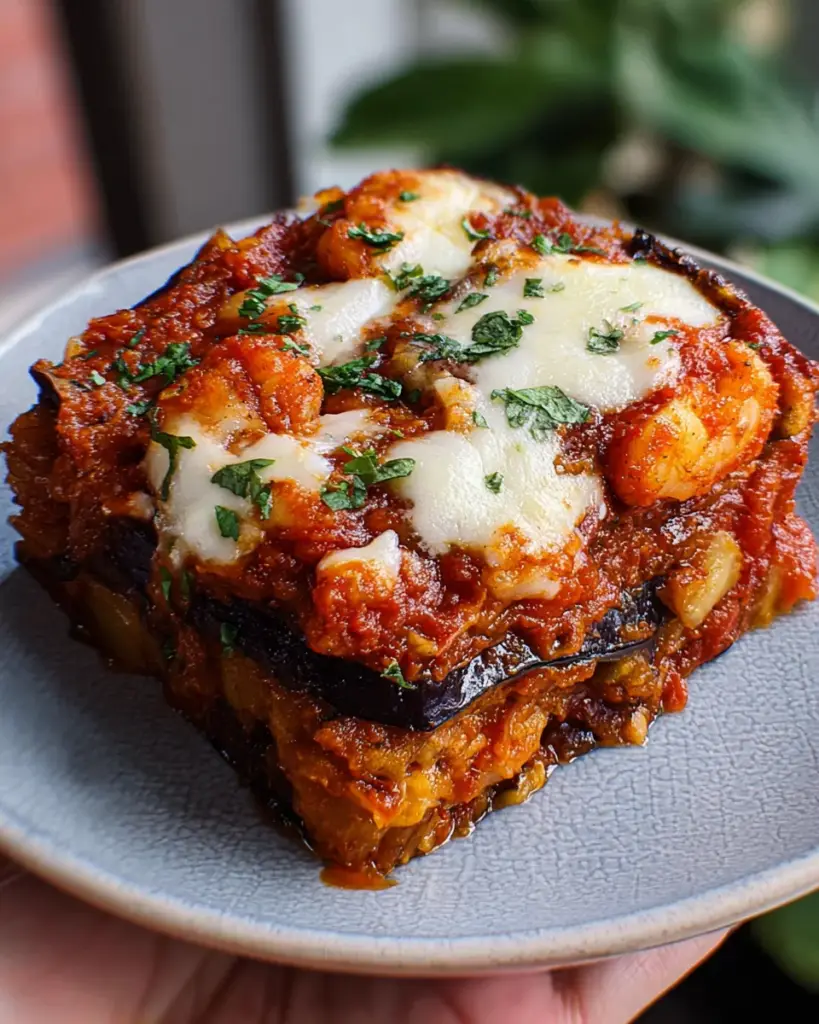 Seafood Eggplant Parmigiana