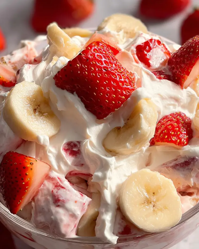 Strawberry Banana Cheesecake Salad