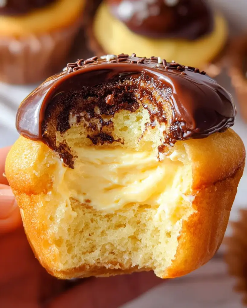 Boston Cream Pie Cupcakes