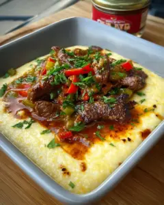 Cajun Beef and Grits