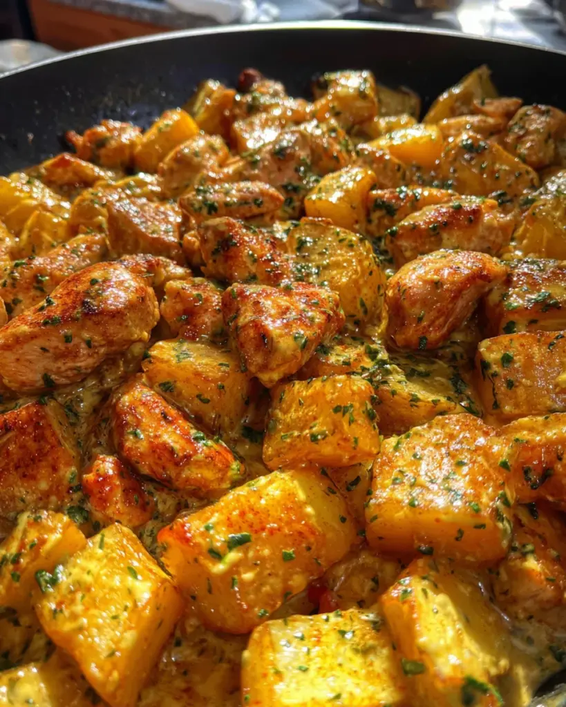Creamy Cajun Chicken & Potatoes